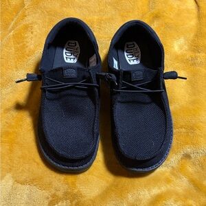 Hey Dude Men's Black Slip-On Loafers